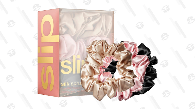 Slip’s Slipsilk Scrunchies feel like, well, silk. They’re big, puffy, comfortable, and have just the right tension for sleeping without getting a hair dent.